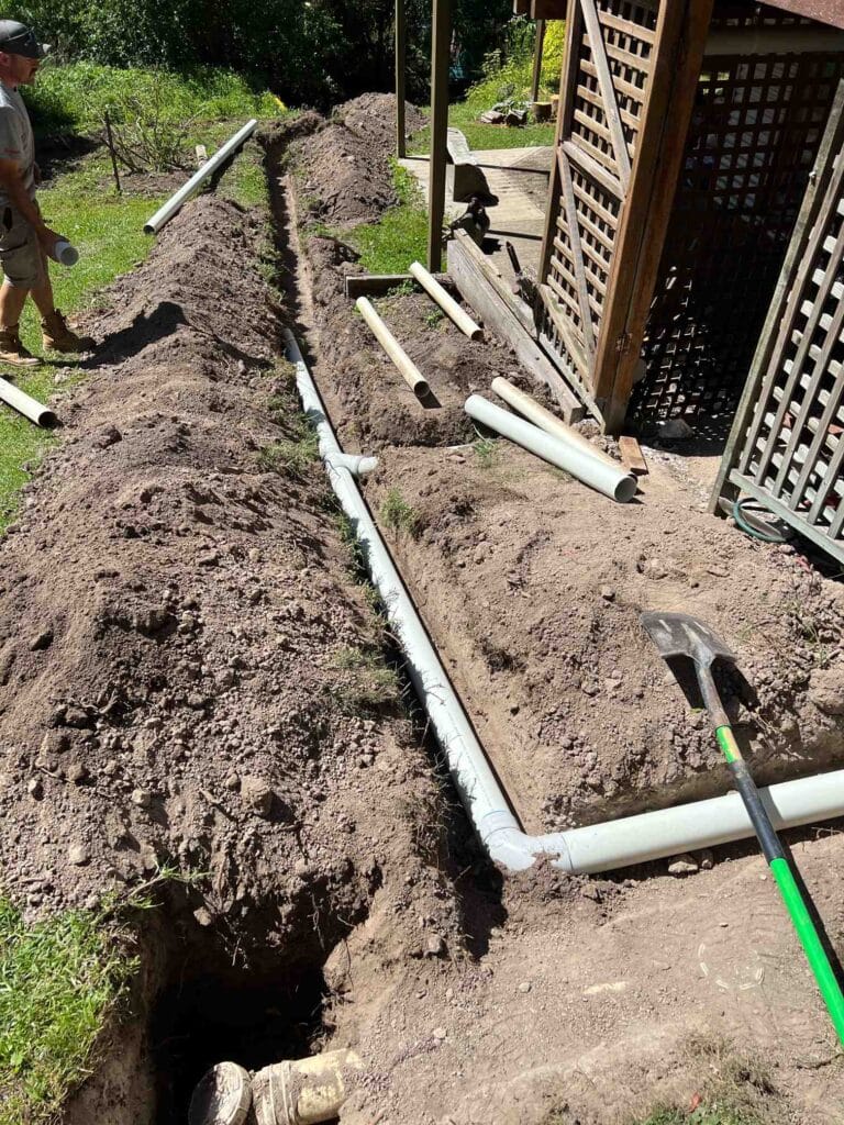 Subsoil drainage installed by local plumbers