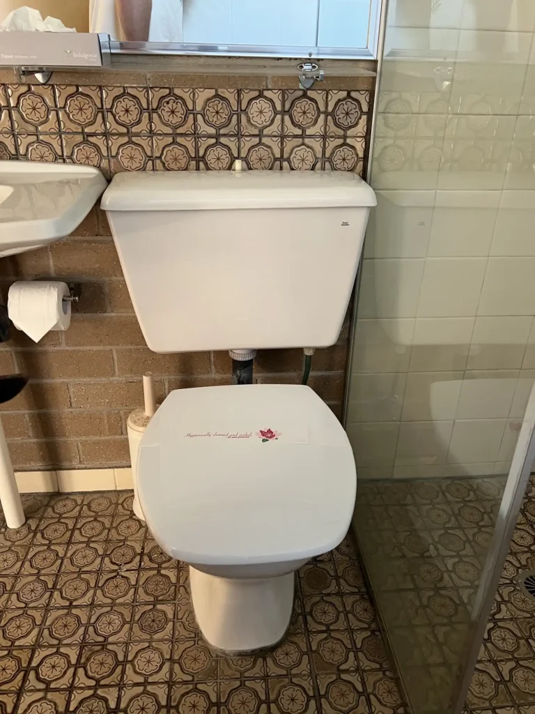 A toilet being replaced by Keogh Plumbing