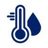 Hot water plumbing icon
