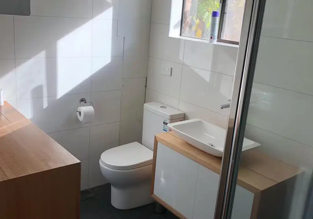 A bathroom upgraded by local merimbula plumbers